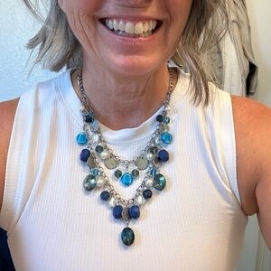 Blue Multi-Tone Necklace